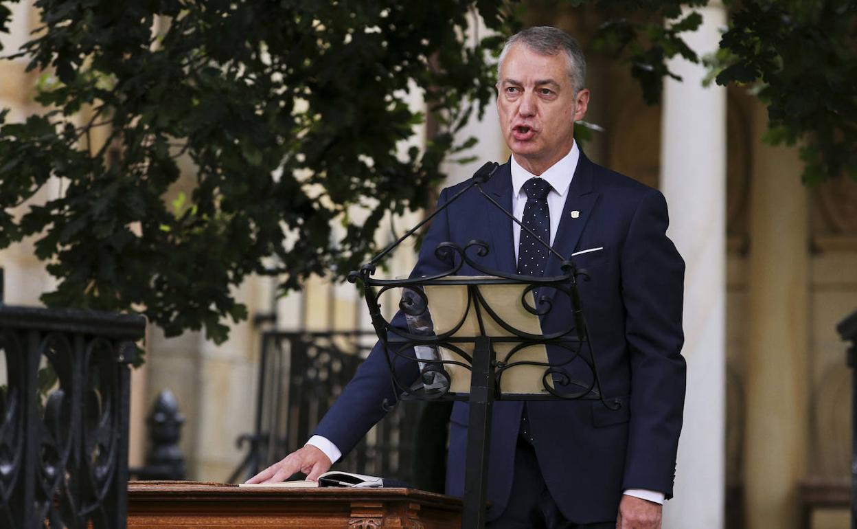 Iñigo Urkullu toma posesión como Lehendakari, en Guernica.