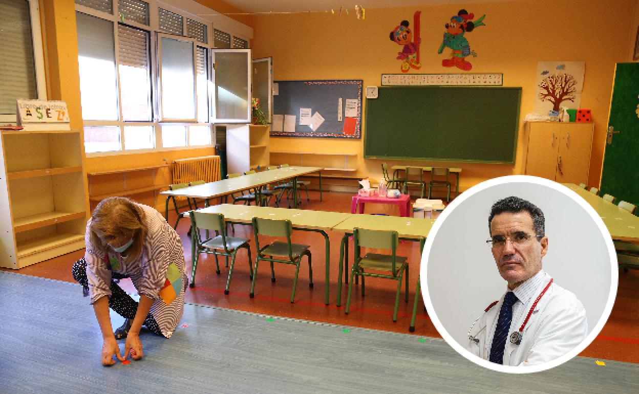 Las aulas se preparan para acoger a los alumnos.