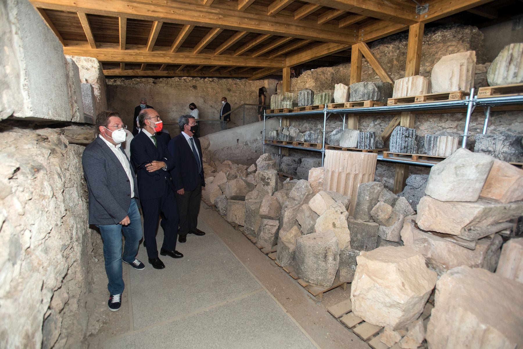 El teatro es el gran referente de yacimiento romano. 