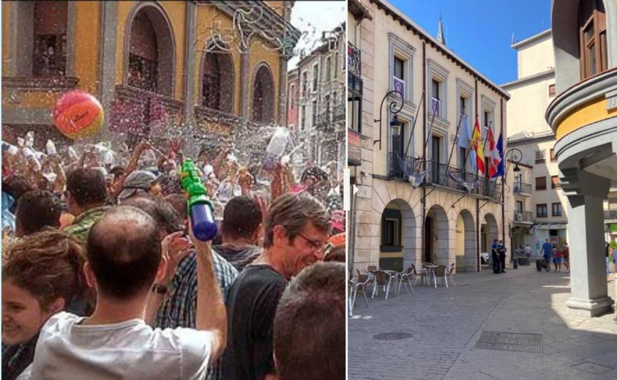 El día del Cañonazo de Aranda en 2019 vs el de 2020.