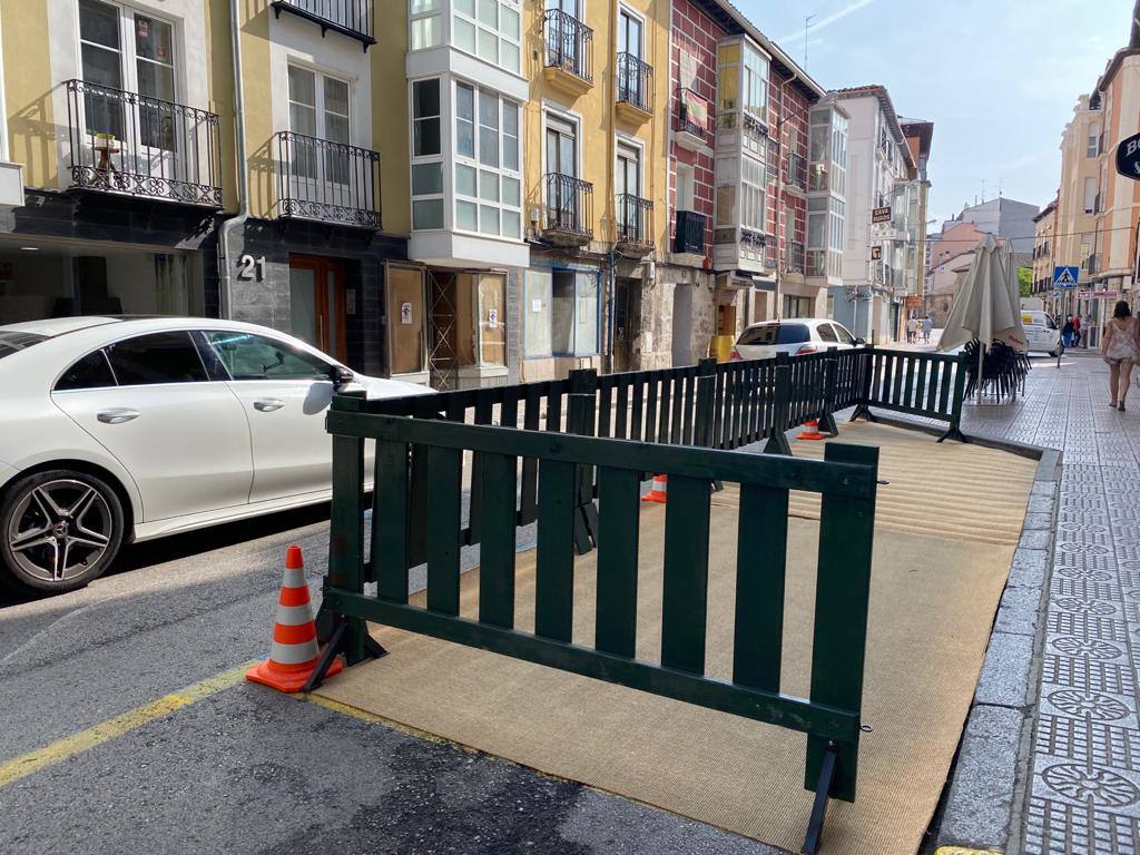 Fotos: La calle Santa Clara se reconfigura para priorizar a los peatones