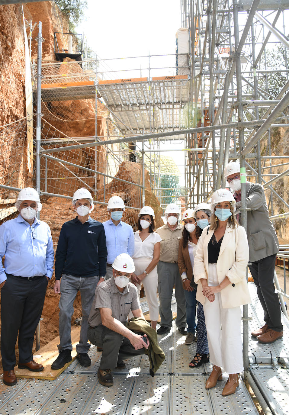 Fotos: El ministro Pedro Duque visita el CENIEH y Atapuerca