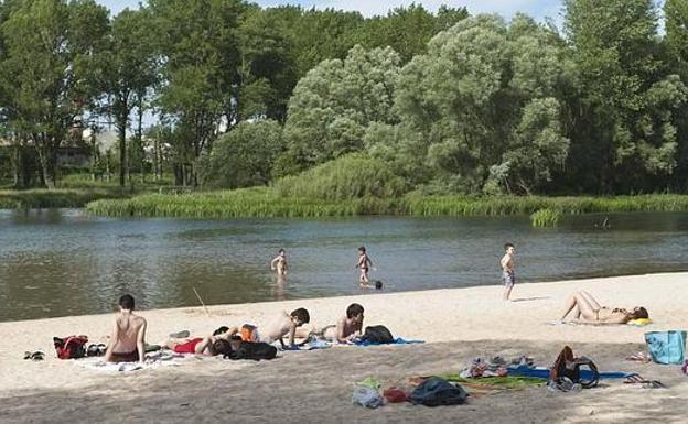 La playa de Fuente Prior, en la provincia de Burgos. 