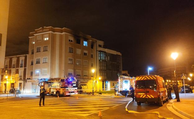 Imágenes del suceso ocurrido esta pasadada madrugada.