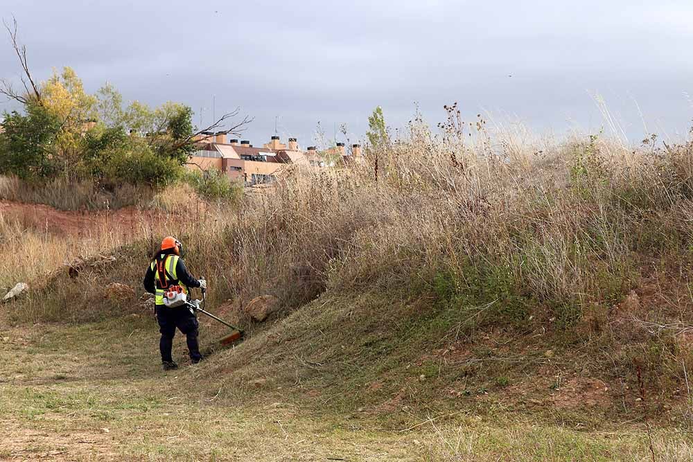 Fotos: Las brigadas del Plan de Empleo estarán limpiando y adecentando Burgos hasta febrero