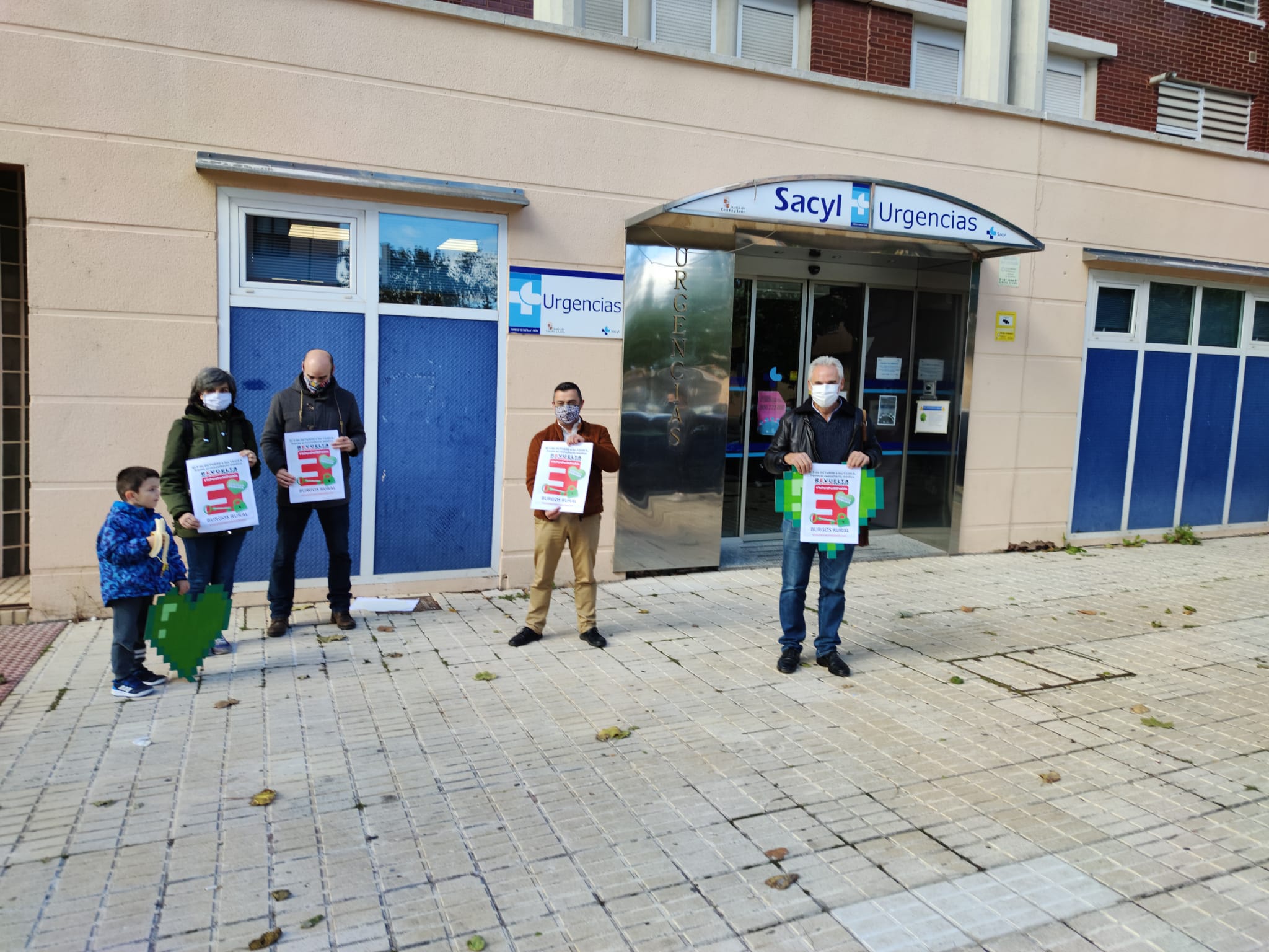 Fotos: Los pueblos burgaleses responden a la concentración nacional en defensa de la sanidad rural