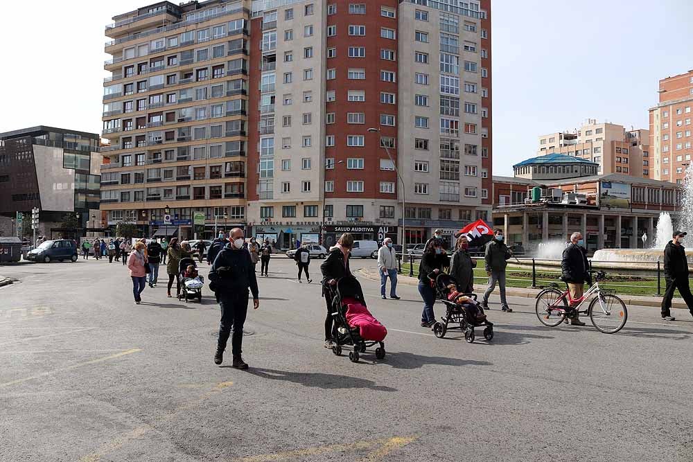 Manifestación contra la privatización de la sanidad en Burgos.