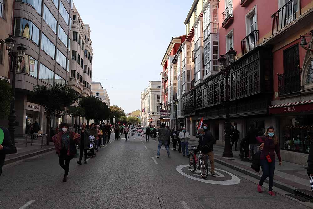 Manifestación contra la privatización de la sanidad en Burgos.