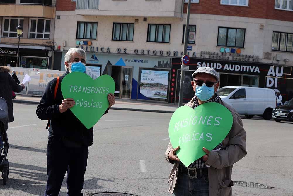 Manifestación contra la privatización de la sanidad en Burgos.