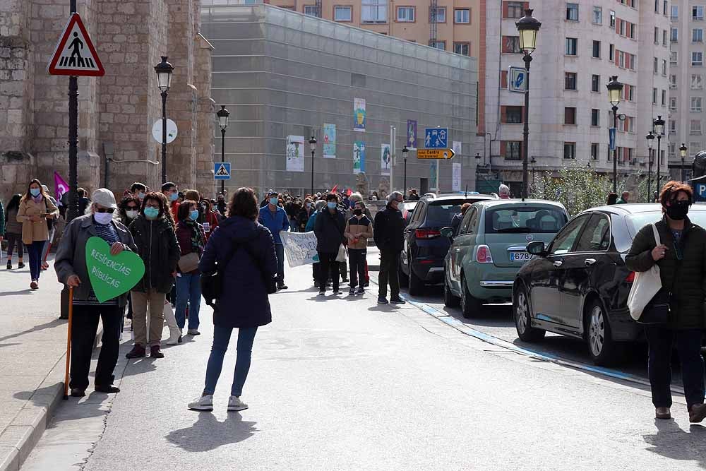 Manifestación contra la privatización de la sanidad en Burgos.