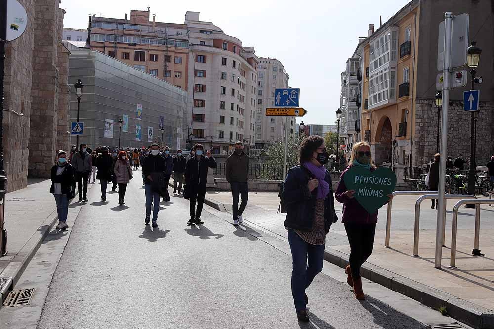 Manifestación contra la privatización de la sanidad en Burgos.