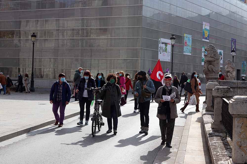 Manifestación contra la privatización de la sanidad en Burgos.