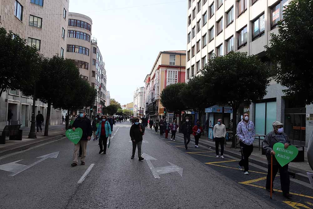 Manifestación contra la privatización de la sanidad en Burgos.