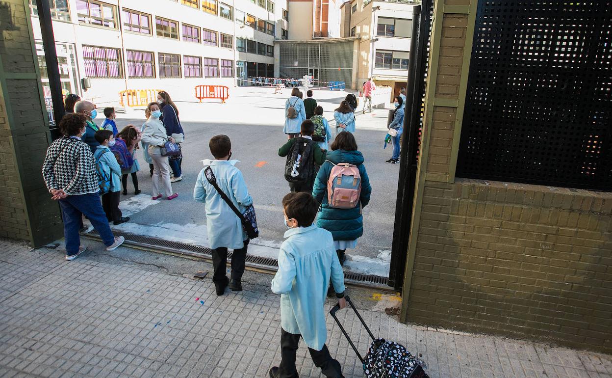 Vuelta al colegio en la capital burgalesa.