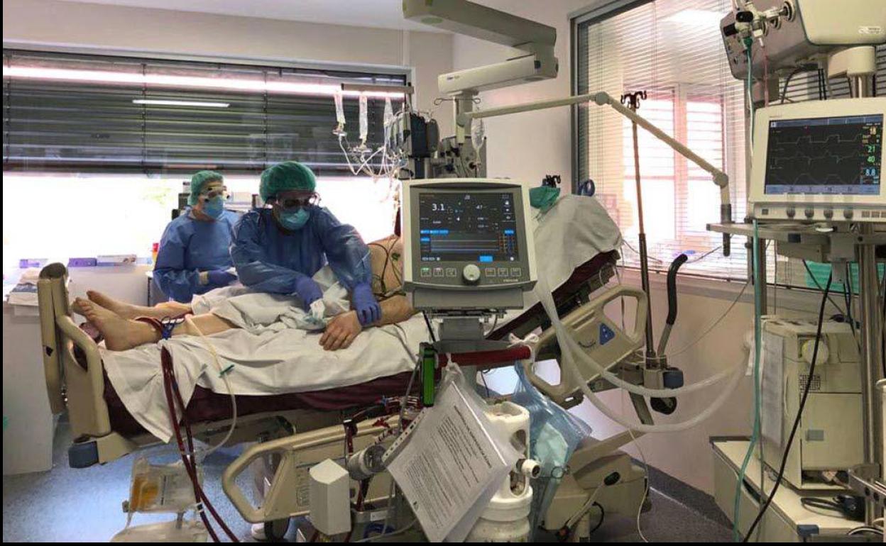 UCI del Hospital Río Hortega.