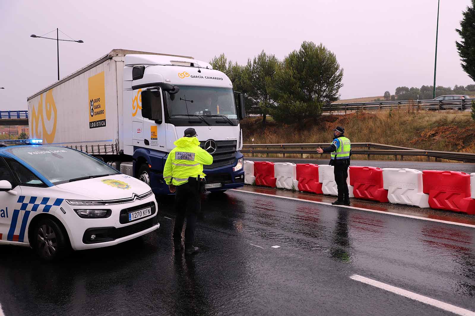 Fotos: Prmer día de controles en las carreteras de Burgos