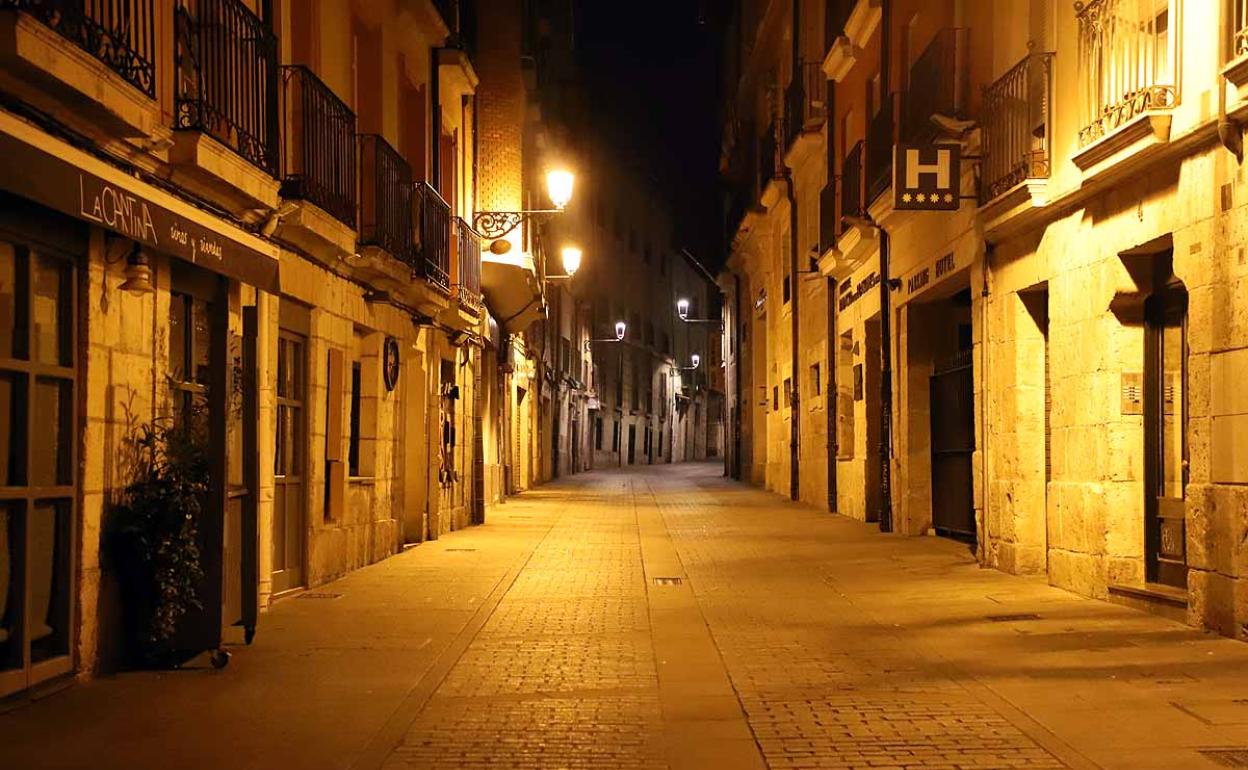 Imagen del primer viernes de marzo bajo el estado de alarma en Burgos.