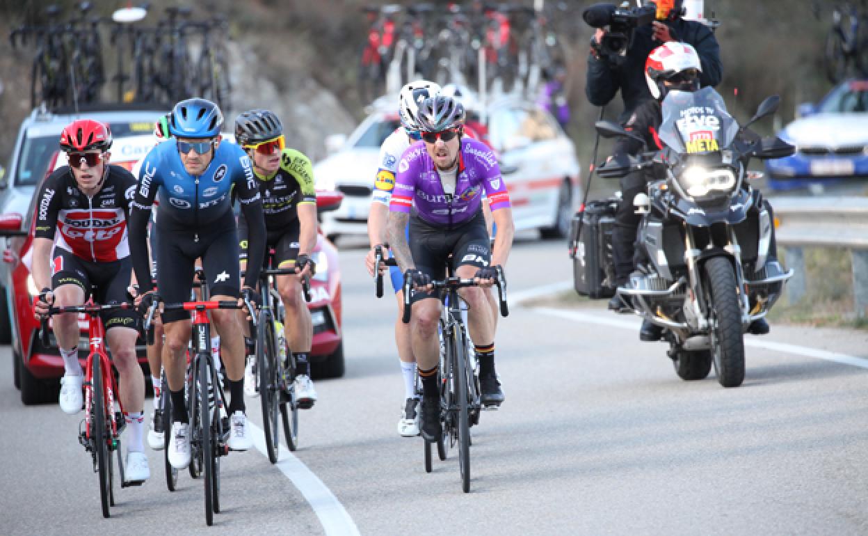 Madrazo, a la derecha, en la escapada del día,. 