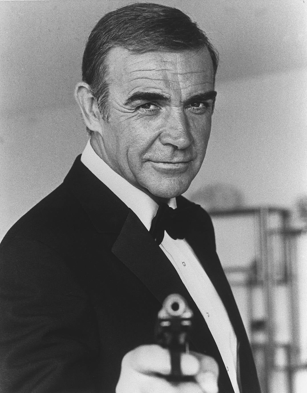 Mítica imagen de Sean Connery como James Bond.