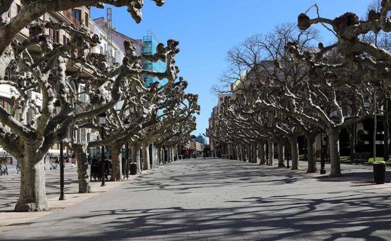 Paseo de El Espolón, en la capital burgalesa.