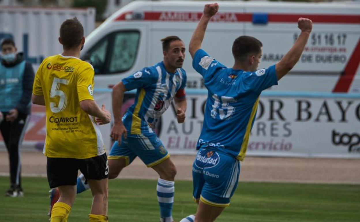 La Arandina se llevó el derbi provincial con un gol en la recta final. 