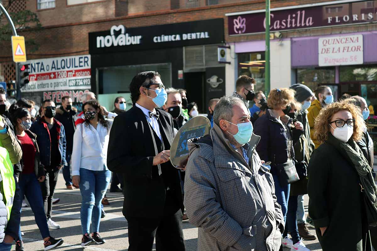 Fotos: La hostelería muestra su indignación por las calles de Burgos