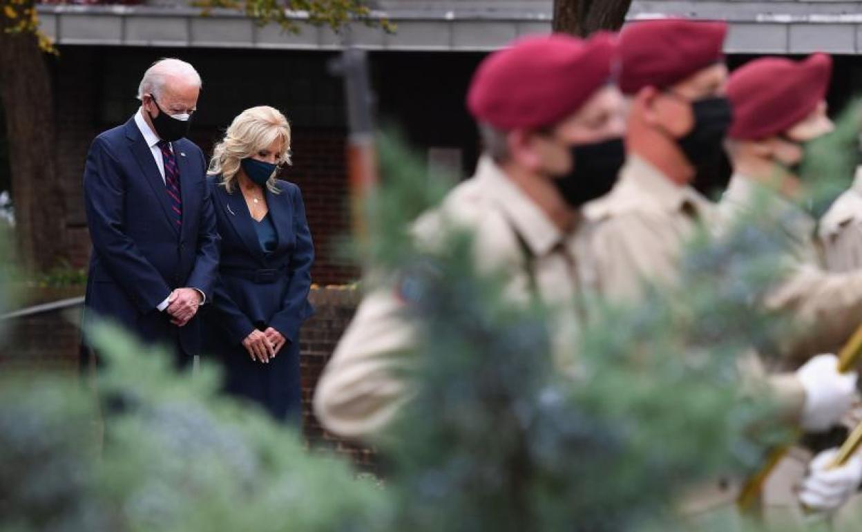 Joe Biden, presidente-electo de EEUU, junto a su esposa, Jill Biden 