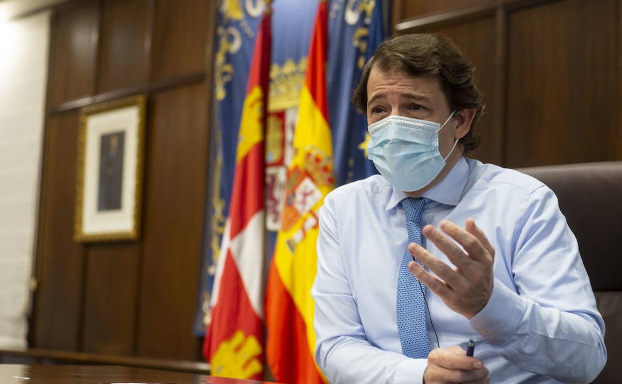 El presidente de la Junta de Castilla y León, Alfonso Fernández Mañueco.