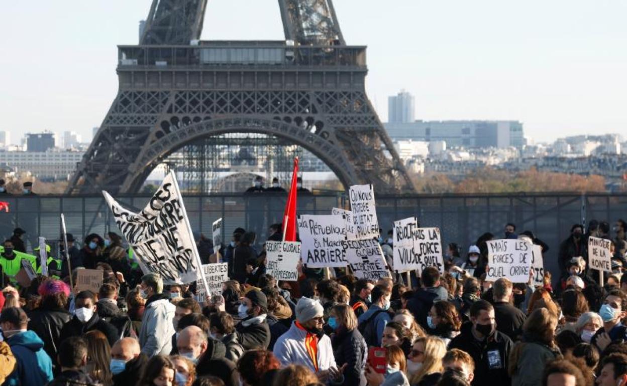 Manifestación en París 