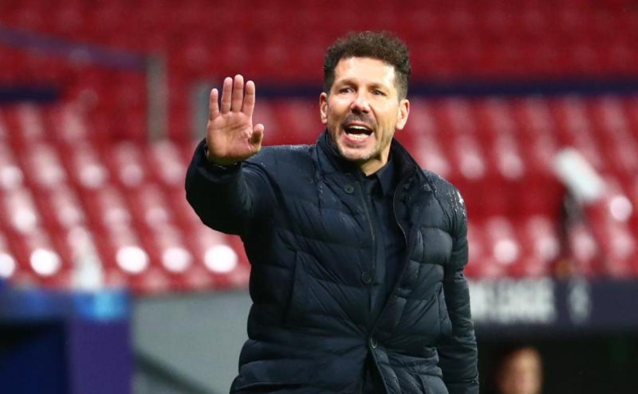 Diego Pablo Simeone, técnico del Atlético. 