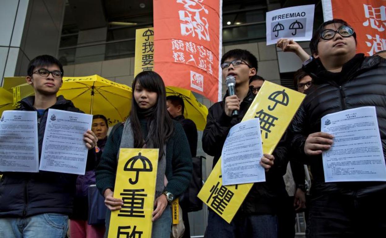 Manifestación prodemocracia en Hong Kong 