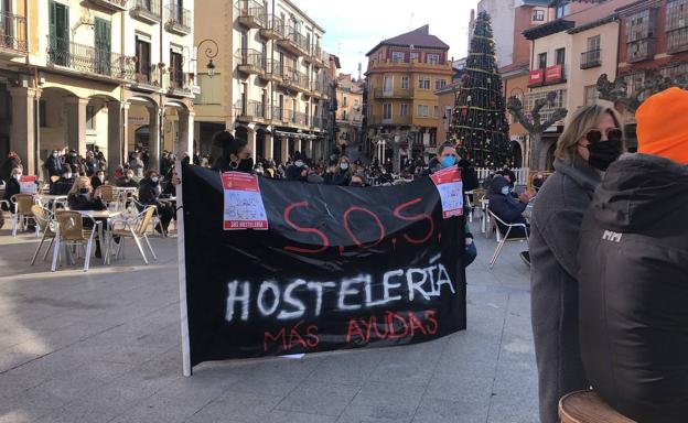 Protesta de los hosteleros arandinos. 