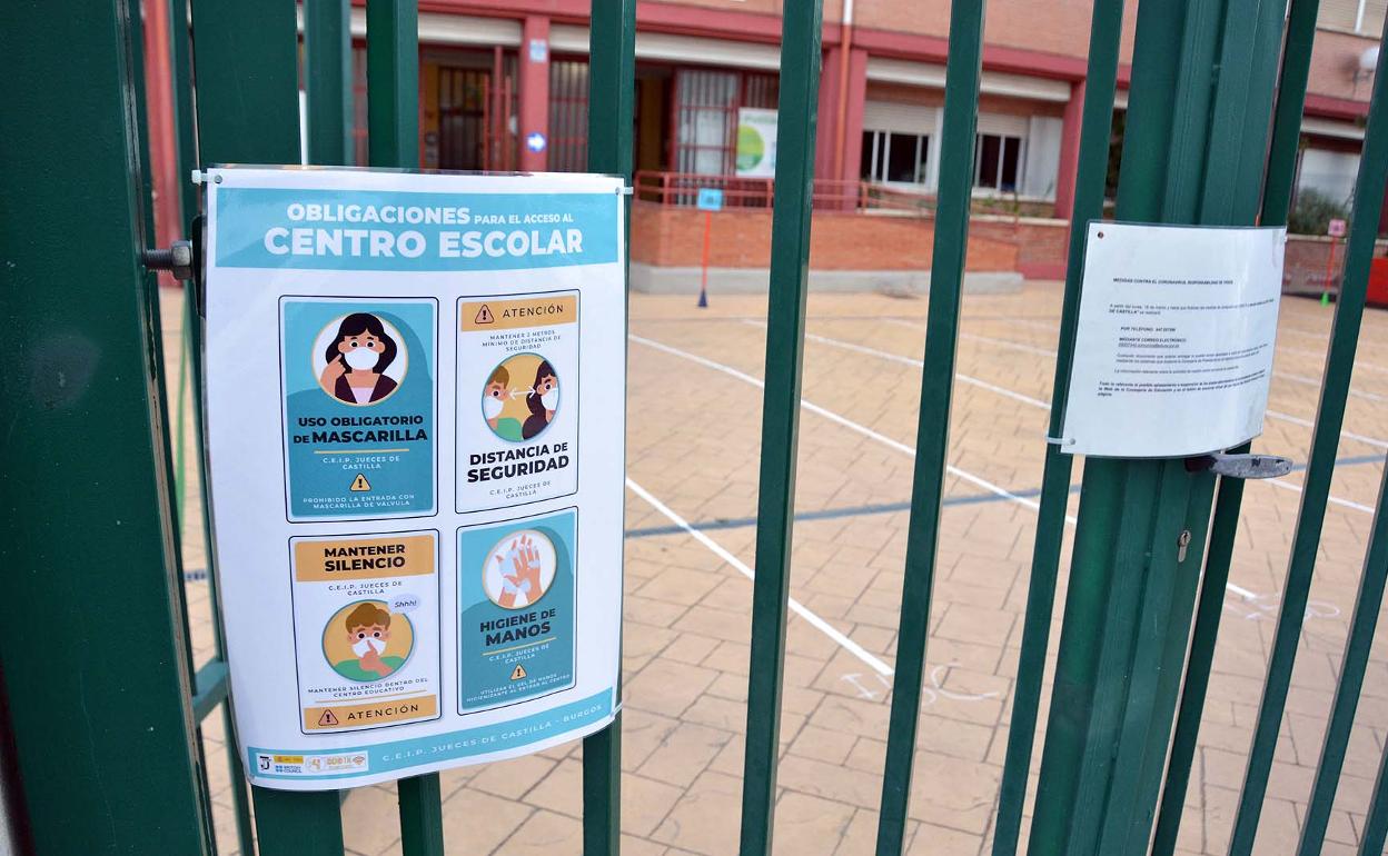 Se ha cerrado un aula en el 'Jueces de Castilla'. 