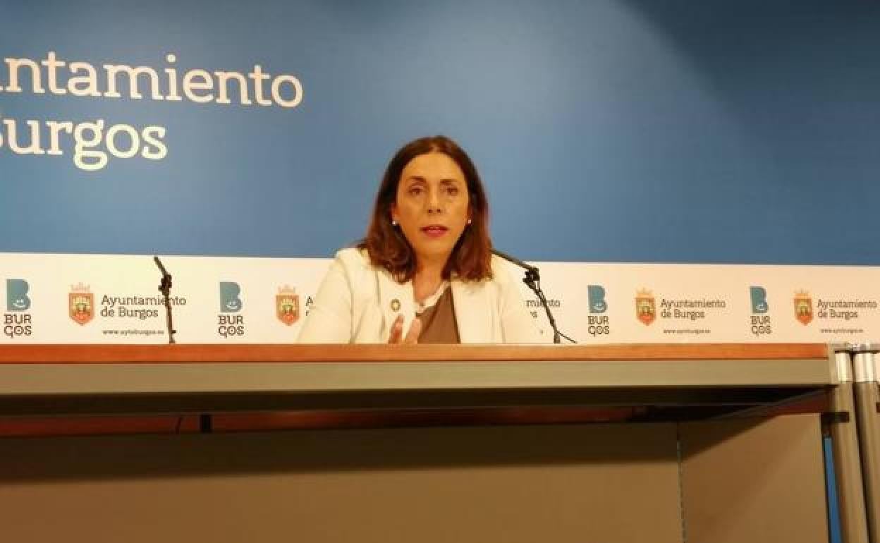 Margarita Arroyo, portavoz de Podemos en el Ayuntamiento de Burgos. 