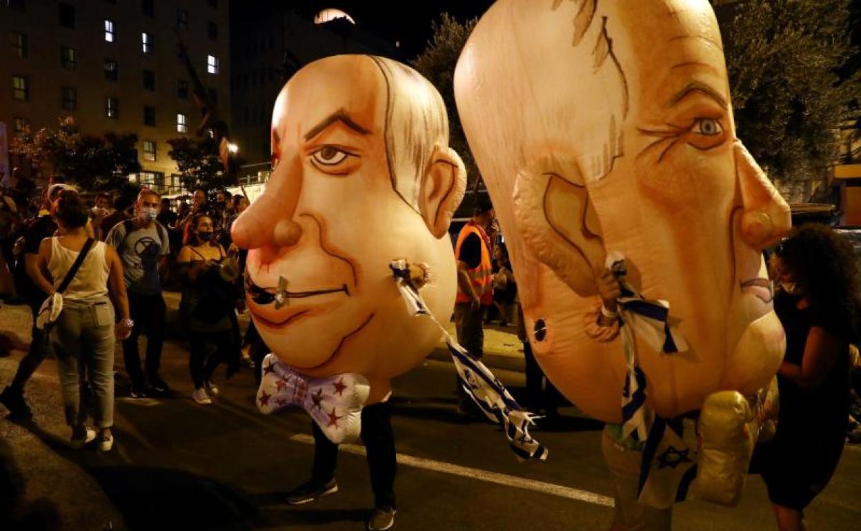 Protestas en Israel contra el Gobierno.