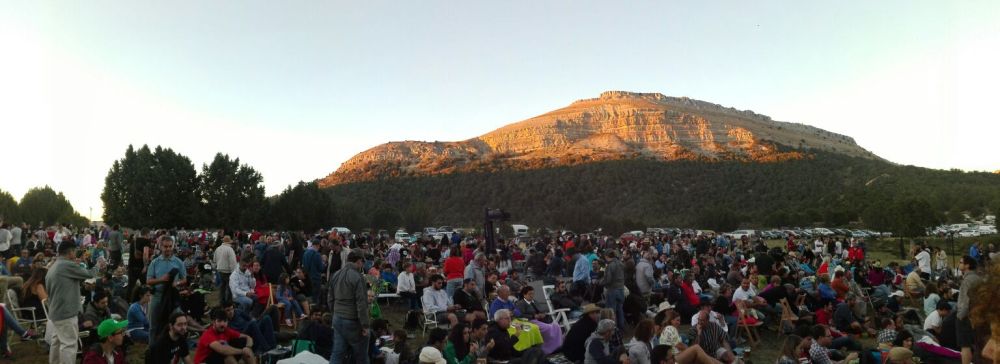 Proyección en el cementerio de Sad Hill. 