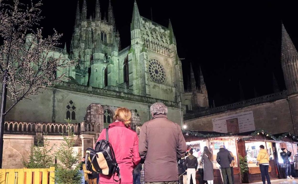 Mercado navideño de Burgos en su edición de 2019.