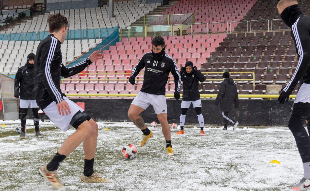 El Bugos CF se ha entrenado hoy en El Plantío. 