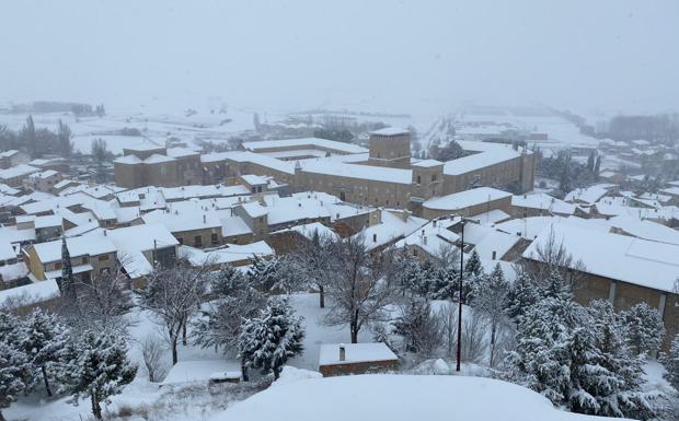 La nieve avanza por la provincia de la mano de Filomena