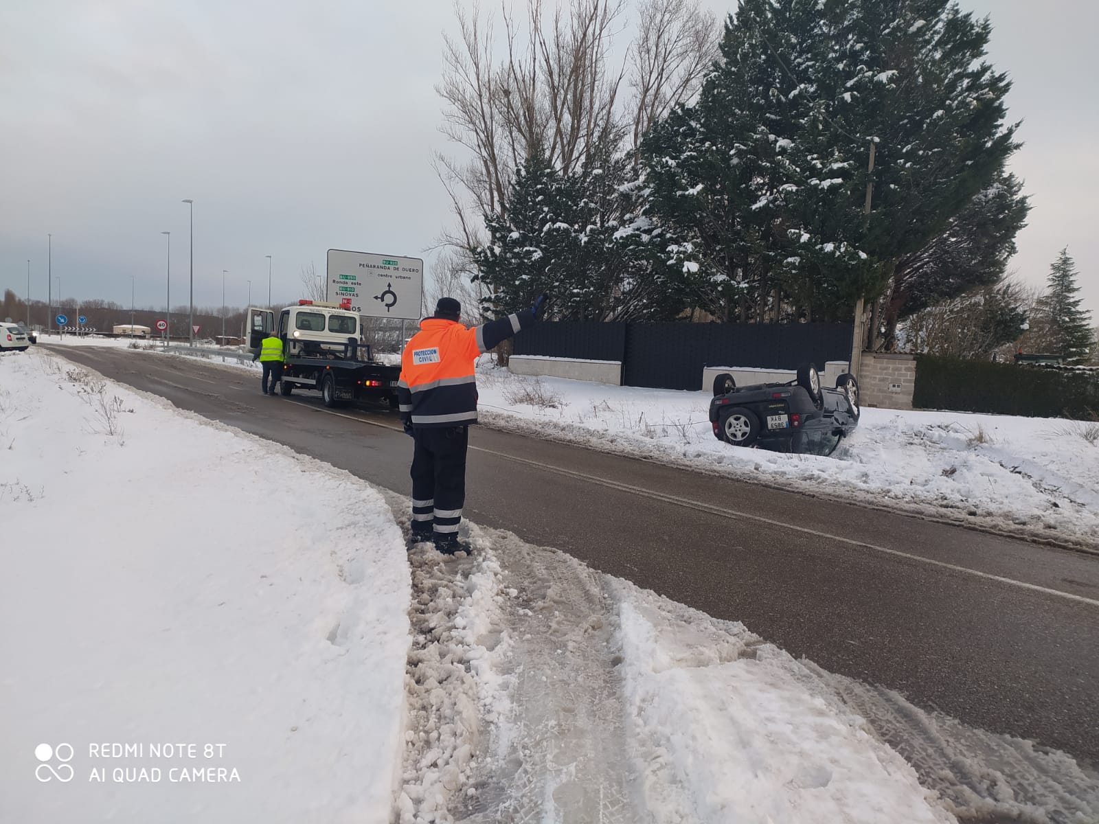 Fotos: Aranda mantiene nieve en las calles tras el paso de Filomena