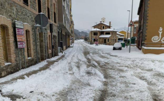 Filomena deja nieve y frío en la provincia de Burgos