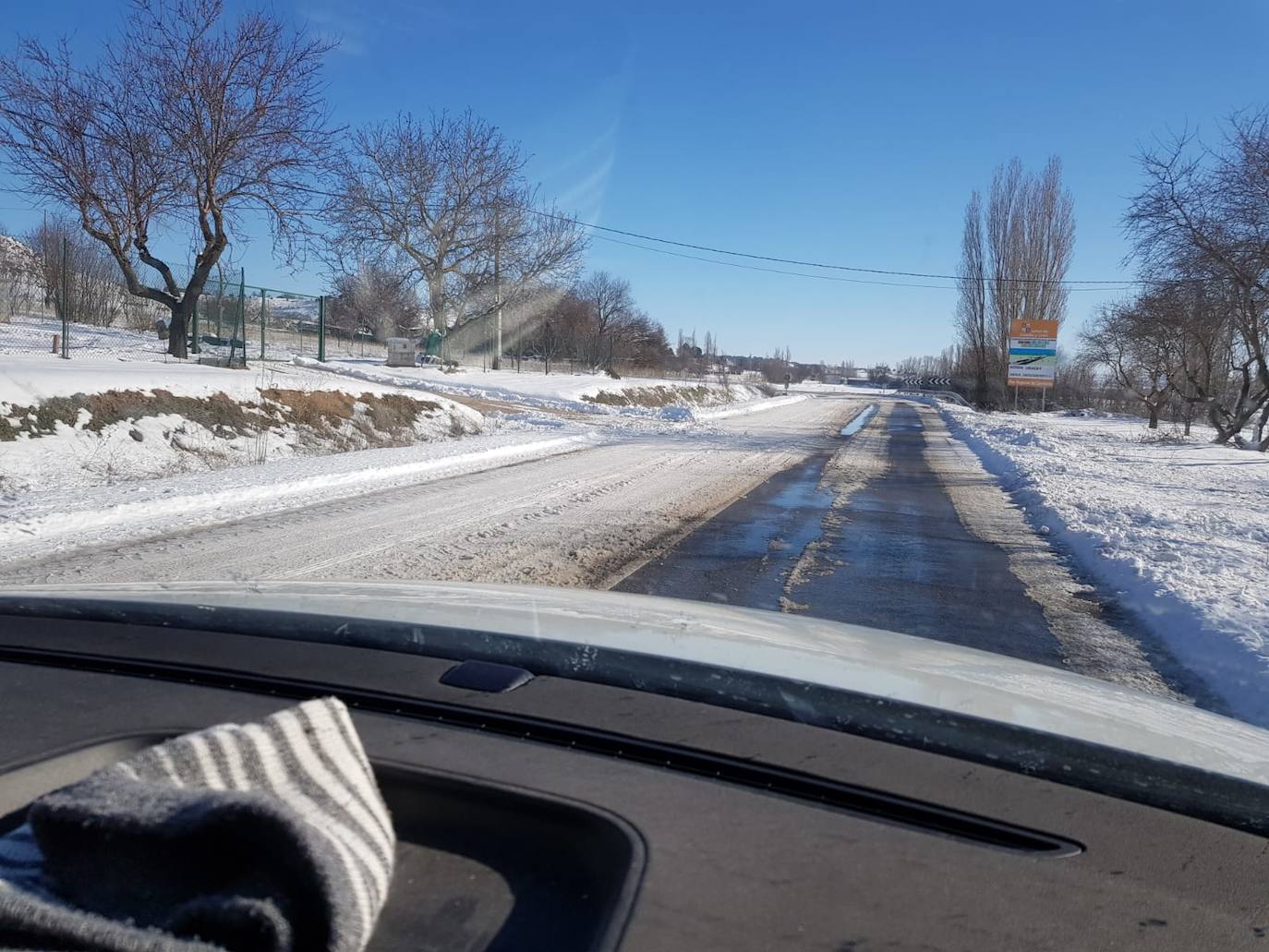 Fotos: Imágenes del estado de las carreteras en Fuentelcésped