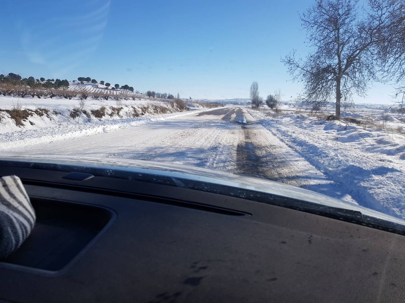 Fotos: Imágenes del estado de las carreteras en Fuentelcésped