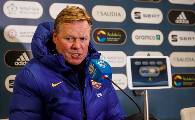 Ronald Koeman, en rueda de prensa. 