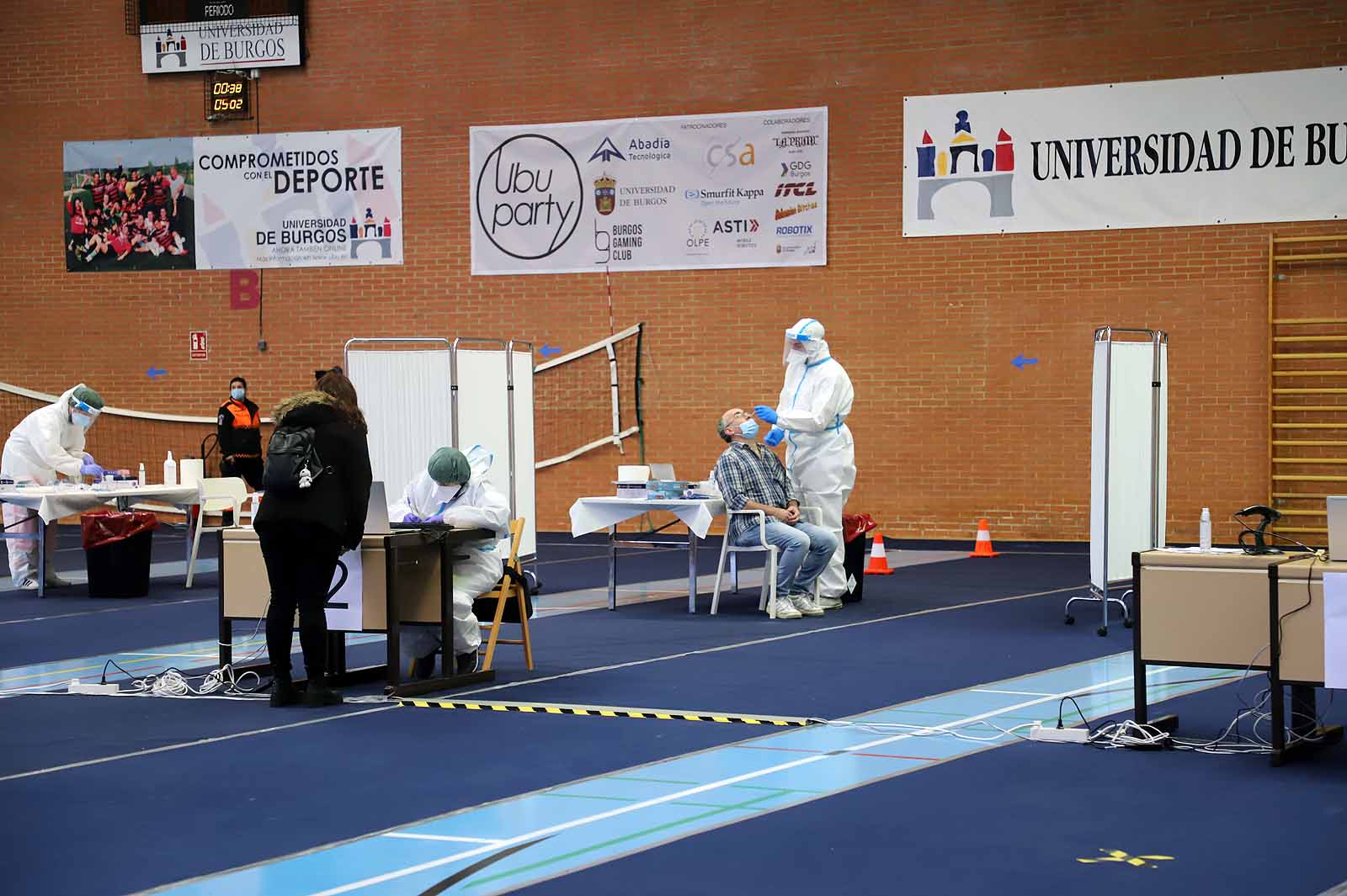 9.000 personas están llamadas a participar en el cribado de la UBU en el polideportivo universitario.