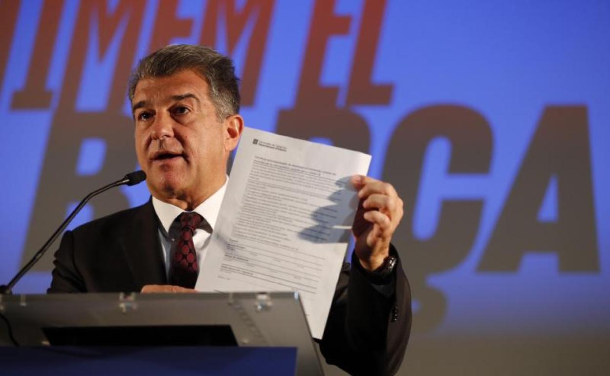 Joan Laporta, candidato a la presidencia del Barça. 