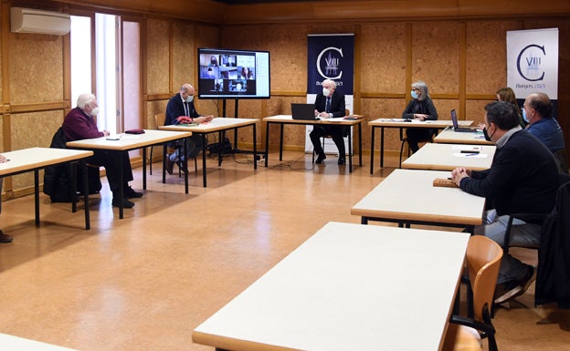 Reunión de la Fundación VIII Centenario de la Catedral de Burgos 2021 con los representantes de los sectores implicados. 