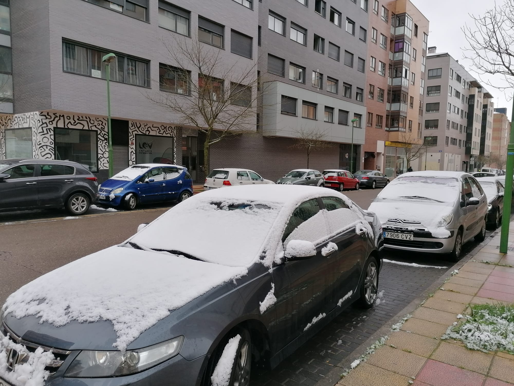 Fotos: Burgos amanece bajo una fina capa de nieve