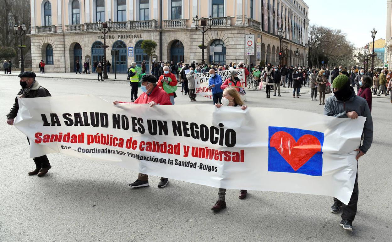 Imágenes de la manifestación por la sanidad pública. 