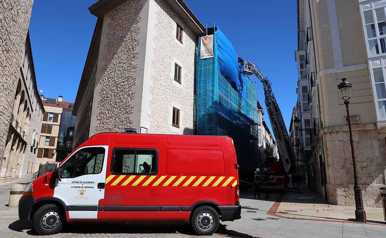 Imagen de una intervención de los Bomberos de Burgos.